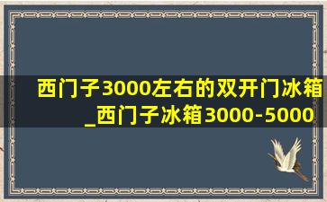 西门子3000左右的双开门冰箱_西门子冰箱3000-5000推荐