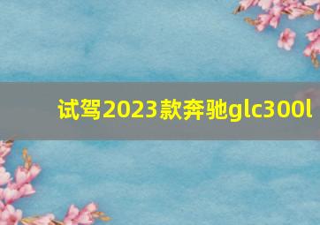 试驾2023款奔驰glc300l