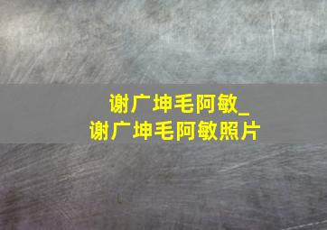 谢广坤毛阿敏_谢广坤毛阿敏照片