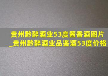 贵州黔醉酒业53度酱香酒图片_贵州黔醉酒业品鉴酒53度价格