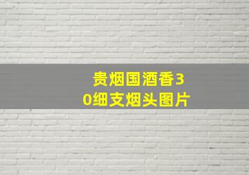 贵烟国酒香30细支烟头图片