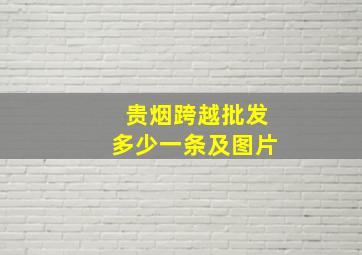 贵烟跨越批发多少一条及图片