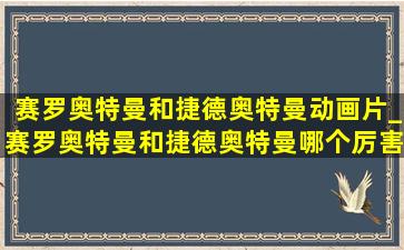 赛罗奥特曼和捷德奥特曼动画片_赛罗奥特曼和捷德奥特曼哪个厉害