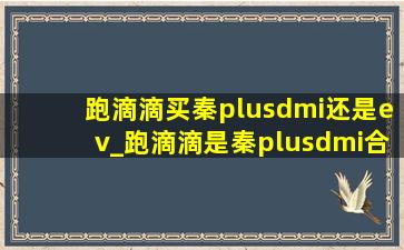 跑滴滴买秦plusdmi还是ev_跑滴滴是秦plusdmi合适还是ev合适