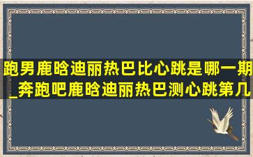 跑男鹿晗迪丽热巴比心跳是哪一期_奔跑吧鹿晗迪丽热巴测心跳第几季