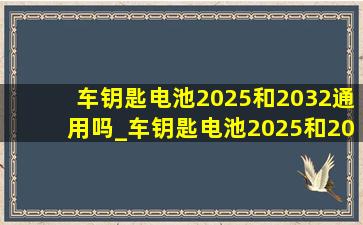 车钥匙电池2025和2032通用吗_车钥匙电池2025和2032可以混用吗