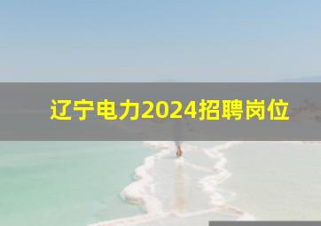 辽宁电力2024招聘岗位