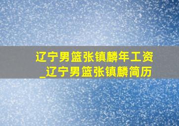 辽宁男篮张镇麟年工资_辽宁男篮张镇麟简历