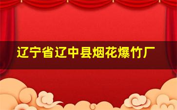 辽宁省辽中县烟花爆竹厂