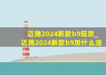 迈腾2024新款b9陆放_迈腾2024新款b9加什么油