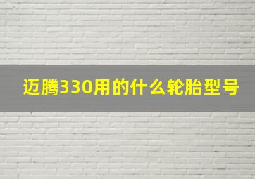 迈腾330用的什么轮胎型号