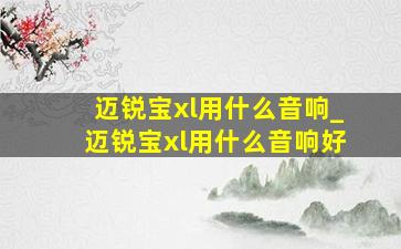 迈锐宝xl用什么音响_迈锐宝xl用什么音响好