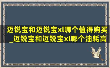 迈锐宝和迈锐宝xl哪个值得购买_迈锐宝和迈锐宝xl哪个油耗高