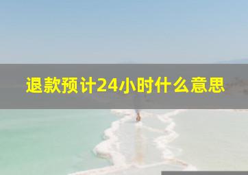 退款预计24小时什么意思