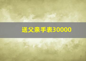 送父亲手表30000