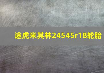 途虎米其林24545r18轮胎