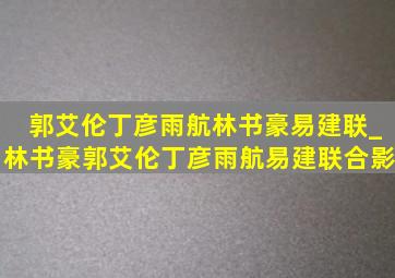 郭艾伦丁彦雨航林书豪易建联_林书豪郭艾伦丁彦雨航易建联合影