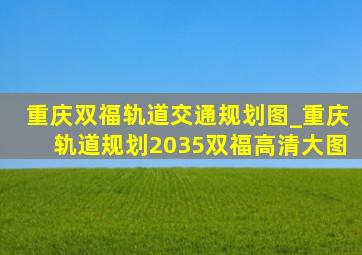 重庆双福轨道交通规划图_重庆轨道规划2035双福高清大图