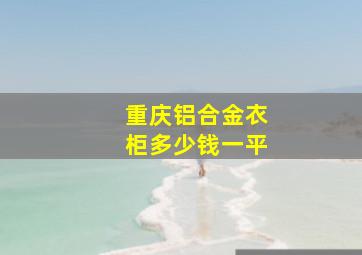 重庆铝合金衣柜多少钱一平