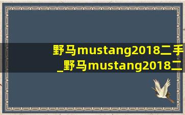 野马mustang2018二手_野马mustang2018二手车多少钱