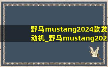 野马mustang2024款发动机_野马mustang2024款