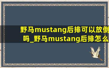 野马mustang后排可以放倒吗_野马mustang后排怎么进入