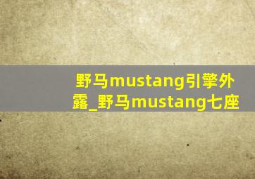 野马mustang引擎外露_野马mustang七座