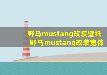 野马mustang改装壁纸_野马mustang改装宽体