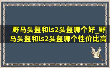 野马头盔和ls2头盔哪个好_野马头盔和ls2头盔哪个性价比高