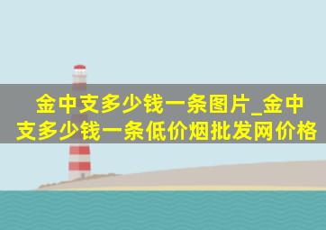 金中支多少钱一条图片_金中支多少钱一条(低价烟批发网)价格