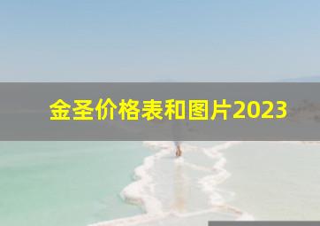 金圣价格表和图片2023