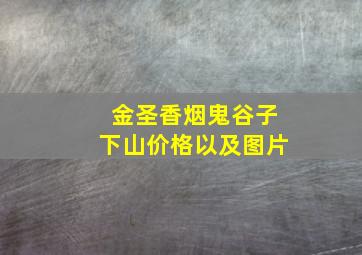 金圣香烟鬼谷子下山价格以及图片