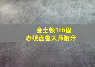 金士顿1tb固态硬盘鲁大师跑分