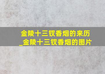 金陵十三钗香烟的来历_金陵十三钗香烟的图片