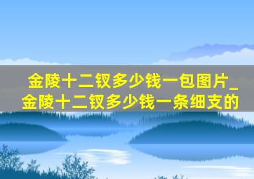 金陵十二钗多少钱一包图片_金陵十二钗多少钱一条细支的