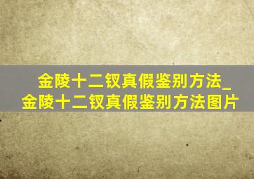 金陵十二钗真假鉴别方法_金陵十二钗真假鉴别方法图片