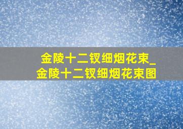 金陵十二钗细烟花束_金陵十二钗细烟花束图