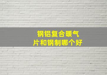 钢铝复合暖气片和钢制哪个好