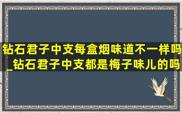 钻石君子中支每盒烟味道不一样吗_钻石君子中支都是梅子味儿的吗