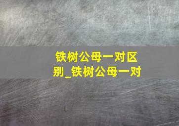 铁树公母一对区别_铁树公母一对