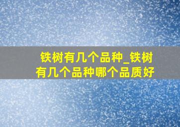 铁树有几个品种_铁树有几个品种哪个品质好