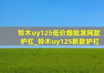 铃木uy125(低价烟批发网)款护杠_铃木uy125新款护杠