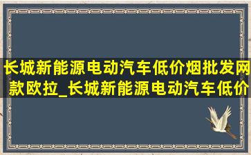 长城新能源电动汽车(低价烟批发网)款欧拉_长城新能源电动汽车(低价烟批发网)款2到5万