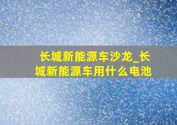 长城新能源车沙龙_长城新能源车用什么电池