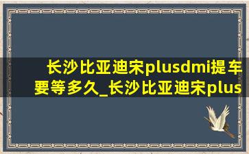 长沙比亚迪宋plusdmi提车要等多久_长沙比亚迪宋plusdmi