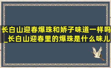 长白山迎春爆珠和娇子味道一样吗_长白山迎春里的爆珠是什么味儿