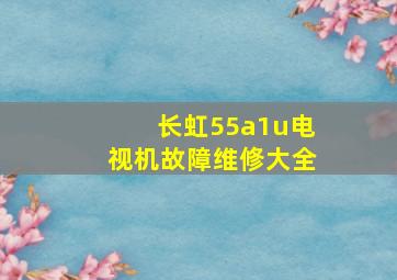 长虹55a1u电视机故障维修大全