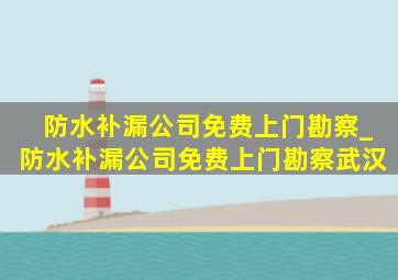 防水补漏公司免费上门勘察_防水补漏公司免费上门勘察武汉