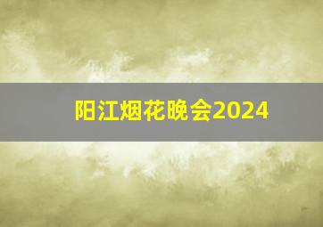 阳江烟花晚会2024