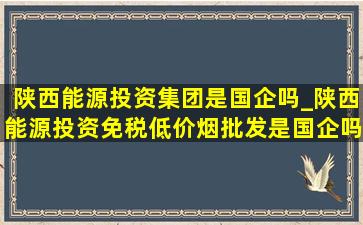 陕西能源投资集团是国企吗_陕西能源投资(免税低价烟批发)是国企吗